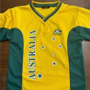 Australia Kids Team Jersey - Yellow and Green
